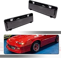 Vista 9 de para 1982-1992 Pontiac Firebird, 1982-1992 Chevy Camaro Luz de Marcador Lateral del Parachoques Delantero, Señal de Giro, Luz LED Ámbar, Lente