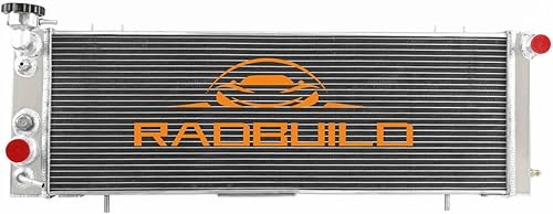 Miniatura 8 de RadBuild Radiador de aluminio apto para radiadores Jeep Cherokee 1984-2001 para Jeep Comanche 1987-1990 para Jeep Wagoneer 2.8L V6 GAS4.0L L6 GAS