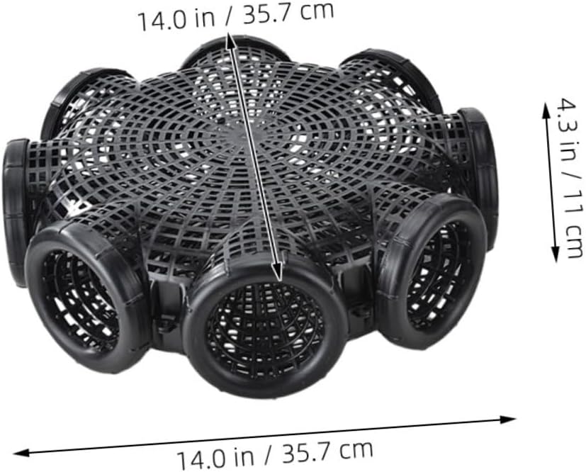 Fish Traps for Fishing Bait Lure Feeder Cage Sturdy Outdoor Bait Cage Multi-Hole Bait Basket for EEL Shrimp