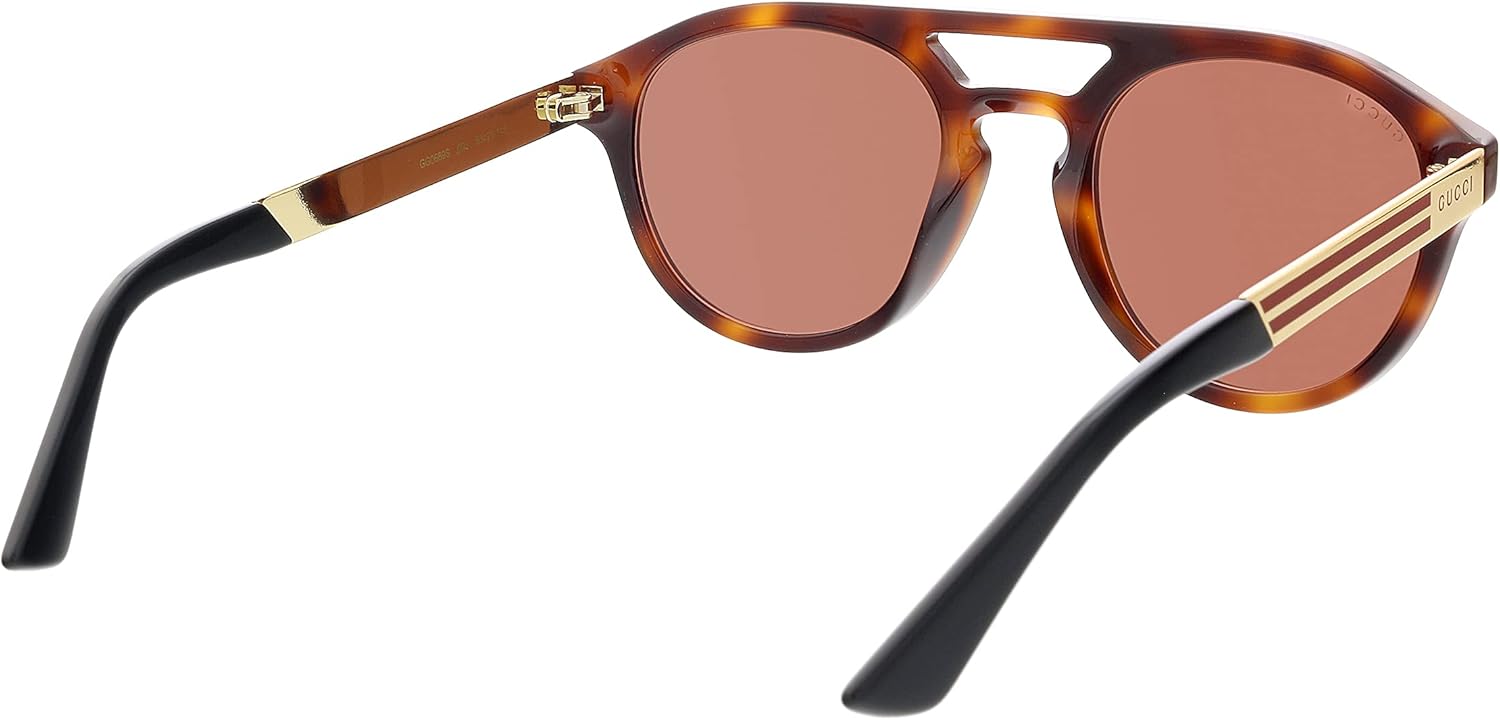 Miniatura 5 de Gucci Gafas de sol GG-0689-S 003 Dark Havana - Dorado - Lentes naranja marrón Color Habana Oscuro Oro