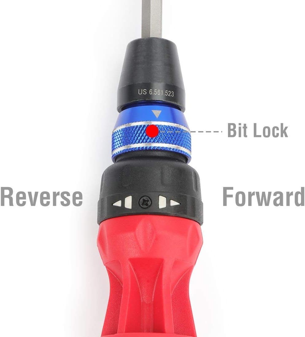 WORKPRO 12-in-1 Multi-Bit Ratcheting Screwdriver with Quick-load Mechanism and WORKPRO 7-piece Pliers Set for DIY & Home Use