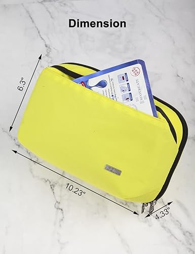 Miniatura 6 de GOX Neceser para mujeres y hombres, organizador de artículos de tocador de viaje, kit de Dopp, bolsa de afeitar resistente al agua con gran