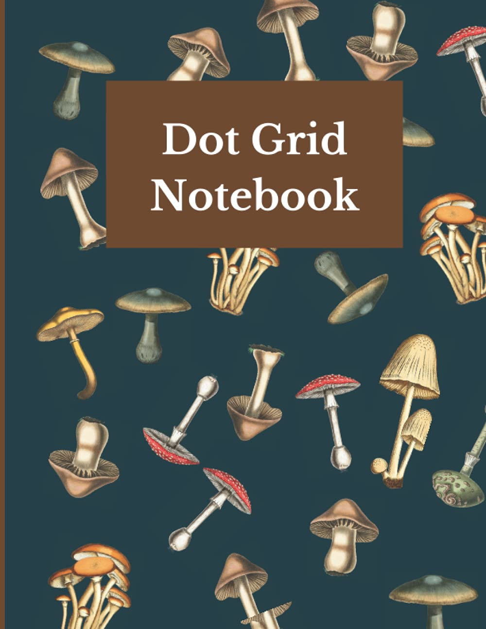 Mushroom Dot Grid Paper Notebook: Large Mushroom Dot Graph Paper