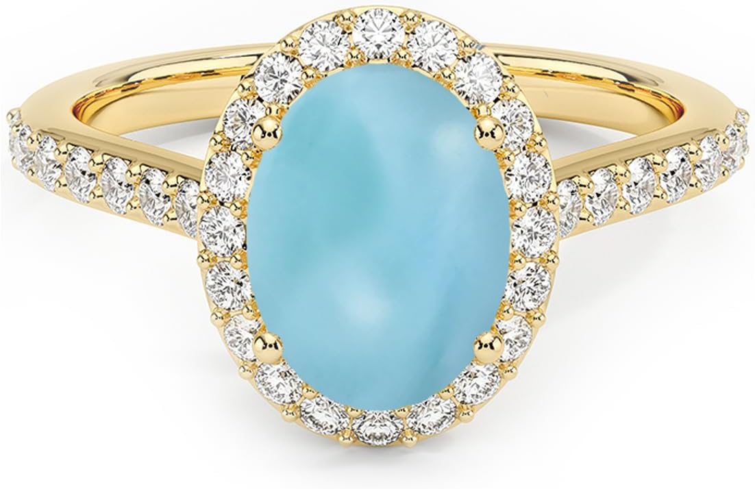 10K 14K 18K Solid Gold Oval Shaped Ring 6X8 MM 1.5Carat Gemstone Vintage Ring Engagement Ring for Women Oval Cut Unique Gemstone Bridal Wedding Ring Size 4~15