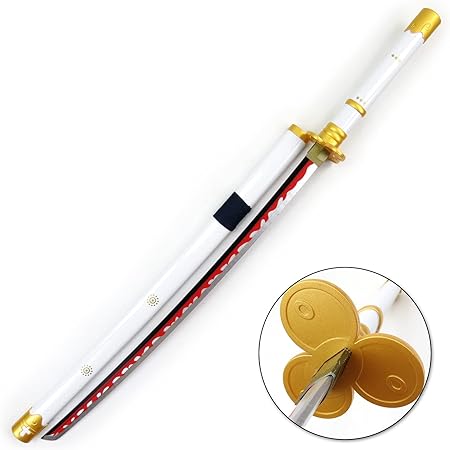 Amazon Mezonsin ワンピース ロロノア ゾロ 武器 刀 閻魔 天羽羽斬 コスプレ小道具 日本刀 模造刀 木製abs 模擬刀 長さ 104cm 重 0 5kg 工場直販店 天羽羽斬 フィギュア ドール 通販