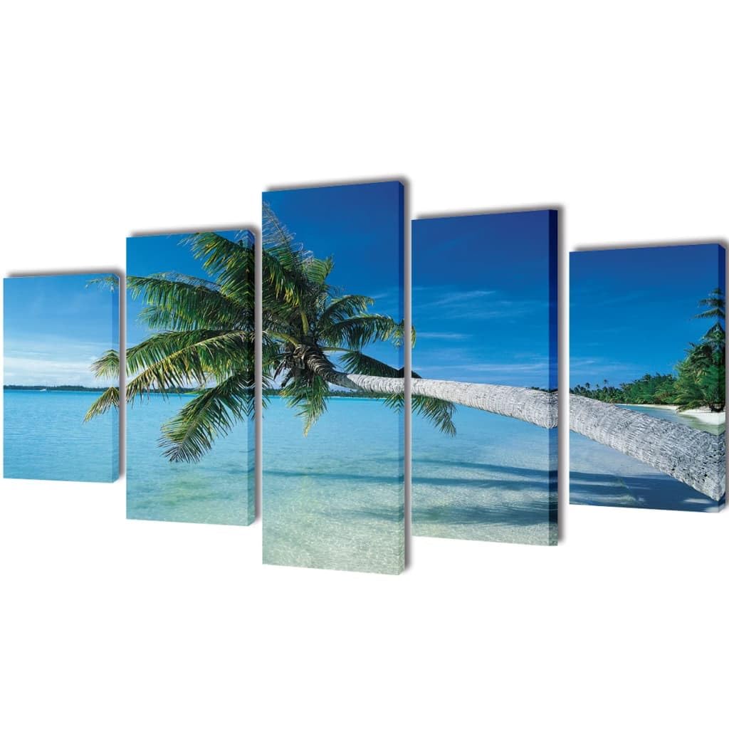 Toiles murales imprimées plage Solivagant 200x100cm pour salon