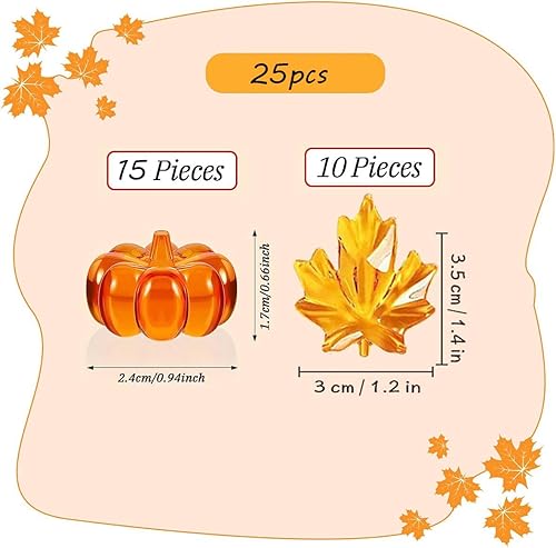 Miniatura 2 de Juego de 111 piezas de relleno de jarrones de Acción de Gracias de imitación para relleno de jarrones de otoño, centro de mesa para Acción de
