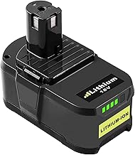 18V 5.5Ah P108 Replacement Battery for Ryobi Battery 18V RB18L50 RB18L40 RB18L25 P108 P104 P107 P105 P103 P107 for Ryobi Wireless Tools (Black Green)
