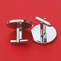 Vista 5 de Mexico 1950 25 Centavos 30% Silver Coins Eagle Snake Scale Liberty Cap Cufflinks NEW