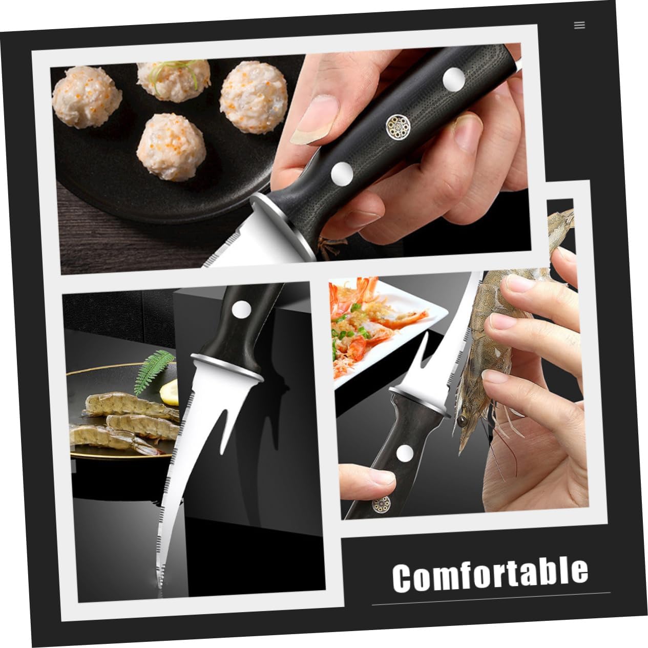 Shrimp Cleaning Tool Shrimp Line Cutter for Effortless Shell Removal Ergonomic Design for Easy Use Kitchen for and Home Cooks