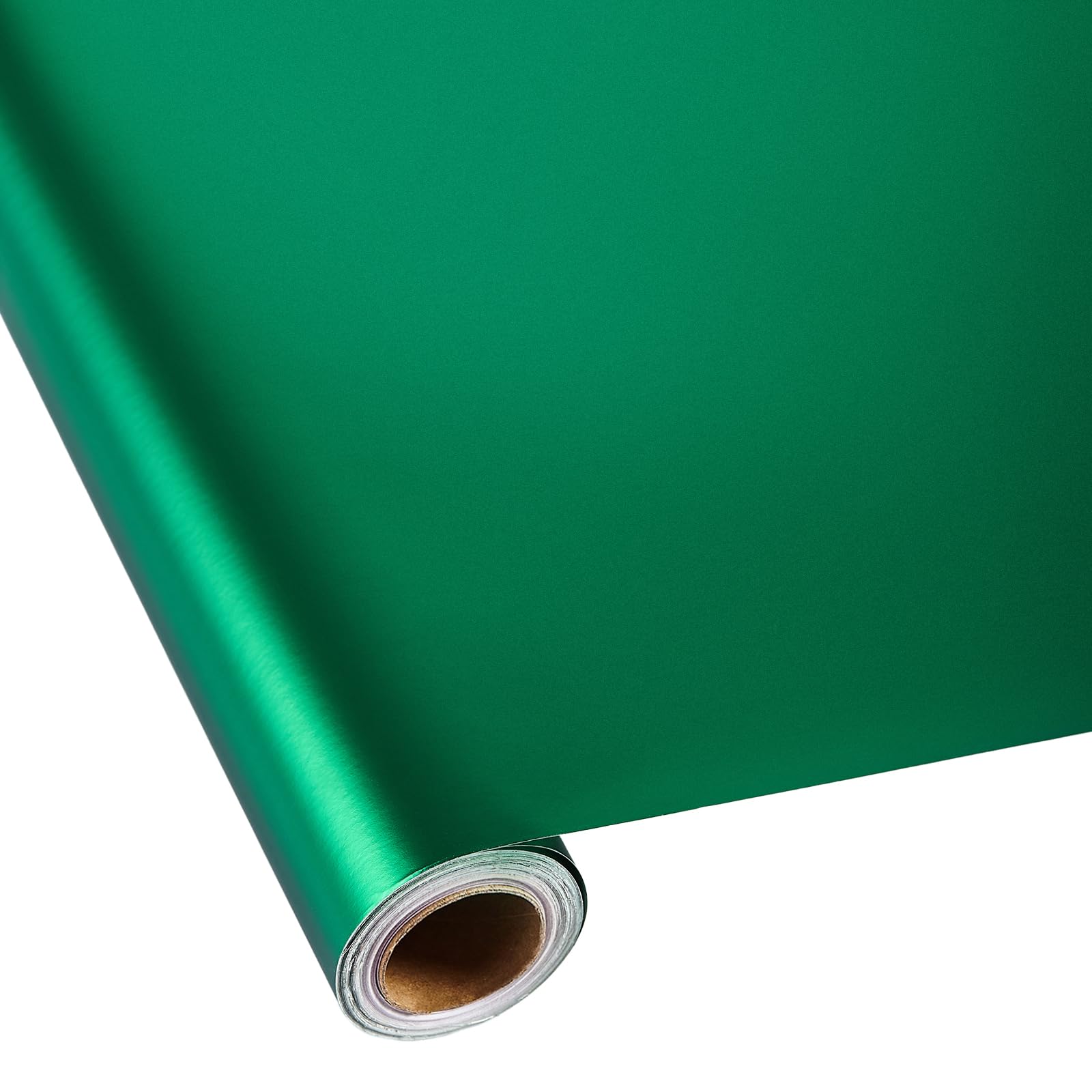 Green Gift Wrapping Paper Roll - Solid Matte Metallic Gift Wrap Paper for Birthdays, Weddings, Mother's Day, Baby Showers, Graduation, Holidays - 43 cm x 10 m