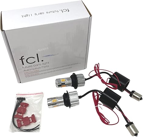 Amazon Fcl エフシーエル ウインカーポジション S25 ピン角違い 2色切り替え Led ウィンカー レッド アンバー 抵抗内蔵 ハイフラ対策済み 車検対応 12v 車専用 静音設計 無極性 配線カット不要 簡単取付 左右分2個入り ウイポジ ウィンカーポジション 車 バイク