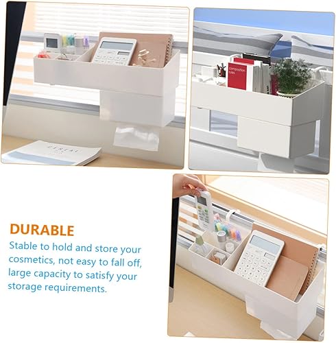 Miniatura 3 de Zerodeko Caja de almacenamiento colgante Organizador de maquillaje montado en la pared Contenedores de almacenamiento de montaje en pared Soporte de