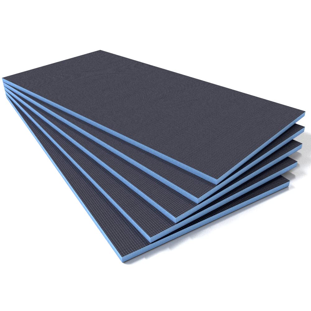 Tile Backer Boards 20mm / 3.6m2-1200 x 600mm, Waterproof Insulation for Underfloor Heating (5 Boards)