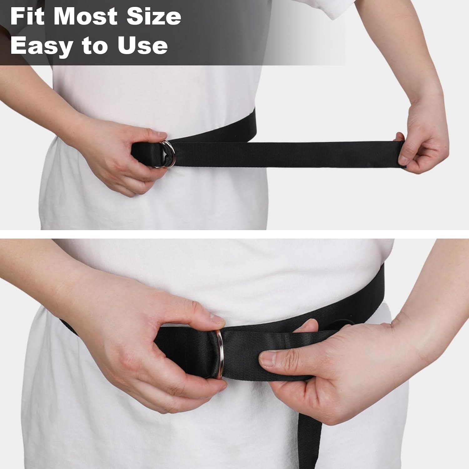 Flag Football Belts,2 Pack Adjustable Flag Football Set with Double Stainless Steel D-Ring Belt and 6 Flags for Men,Women,Adults,Youths - Image 7