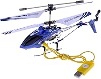 Vista 5 de Syma S107 / S107G R / C Helicóptero con giroscopio., Azul