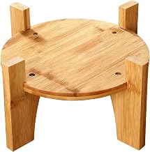 Drink Dispenser Stand, Round Wooden Base with Sturdy Design, Party Supply Accessory with Stable Support for Water and Juice Pitcher Dispensers, Restaurant Bar Wedding Birthday Buffet