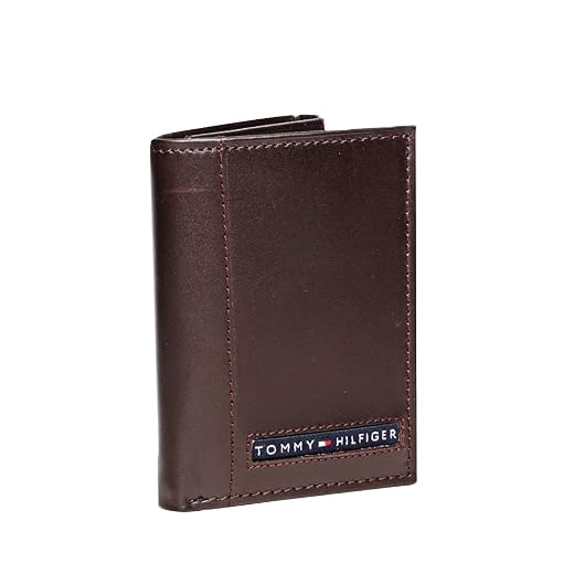 Tommy Hilfiger Carteira masculina com três dobras