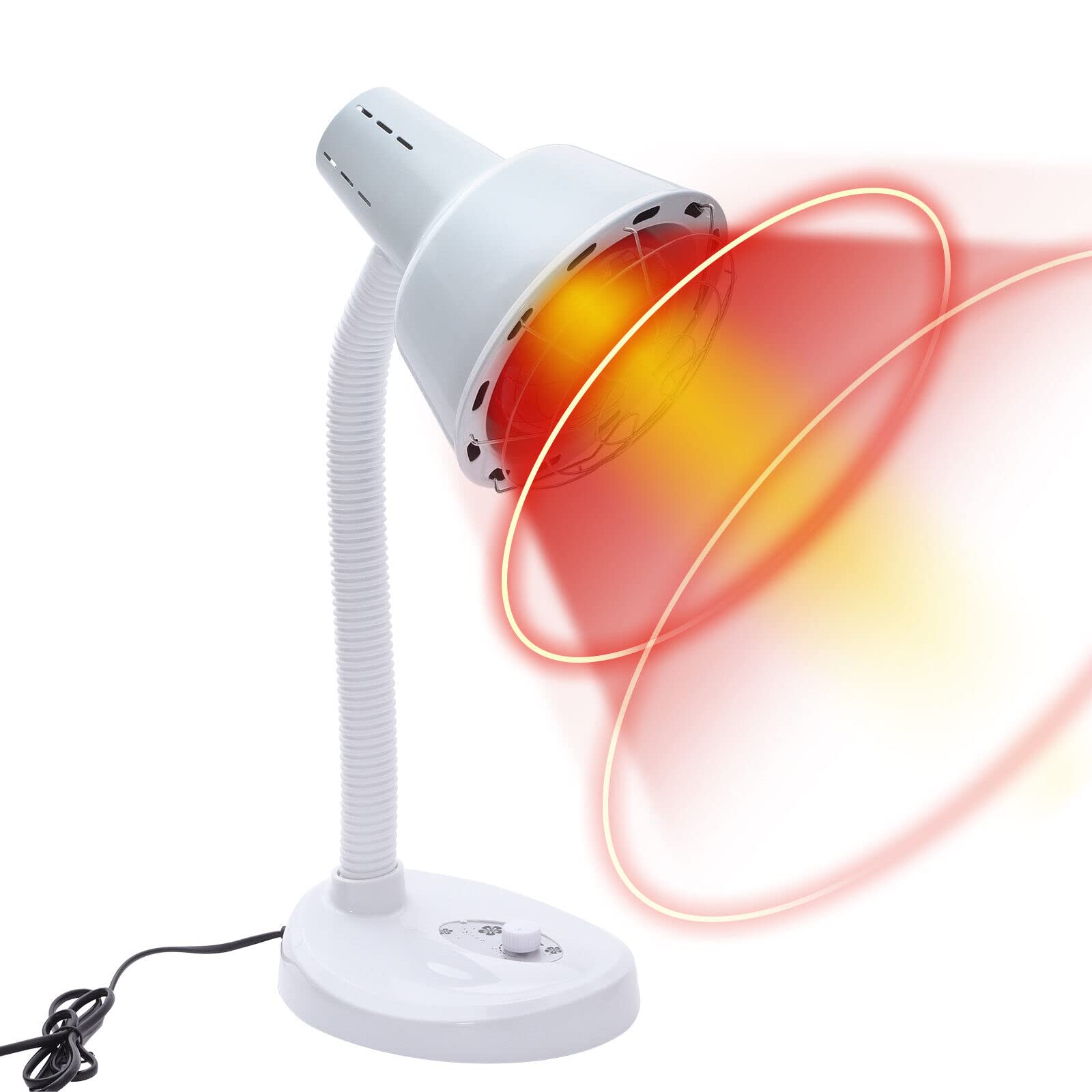 Lampe infrarouge 275W Température réglable Lampe à lumière rouge Soulagement de la douleur Lampe Émetteur de chaleur infrarouge