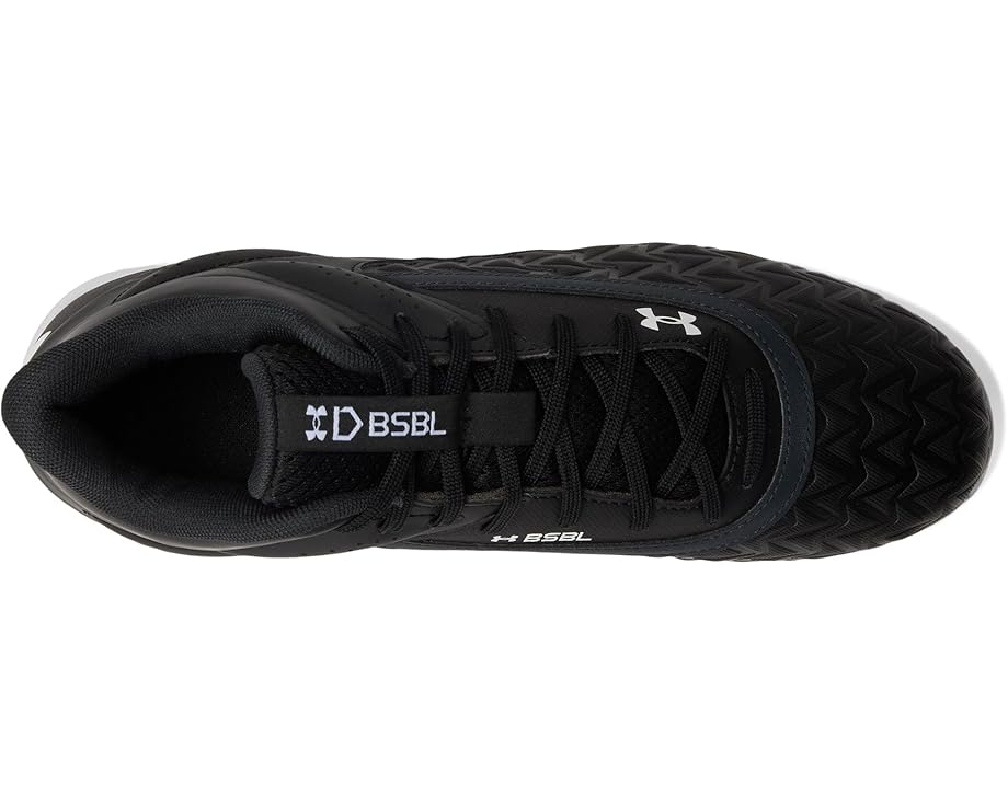 Under Armour Leadoff Mid 3.0 Baseball Cleat - Top View