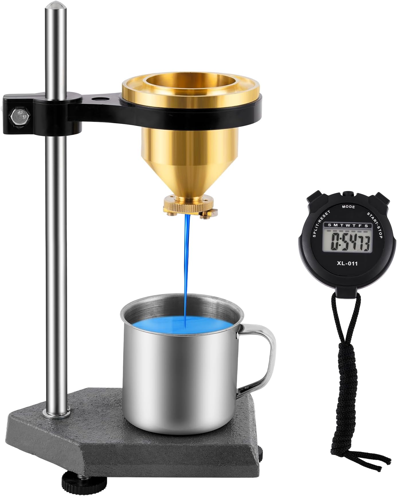 Viscometer Flow Cup Viscosity Cup Viscometer Ford Cup #4 Flow Viscosity Viscometer for Paint Varnish Lacquer Inks