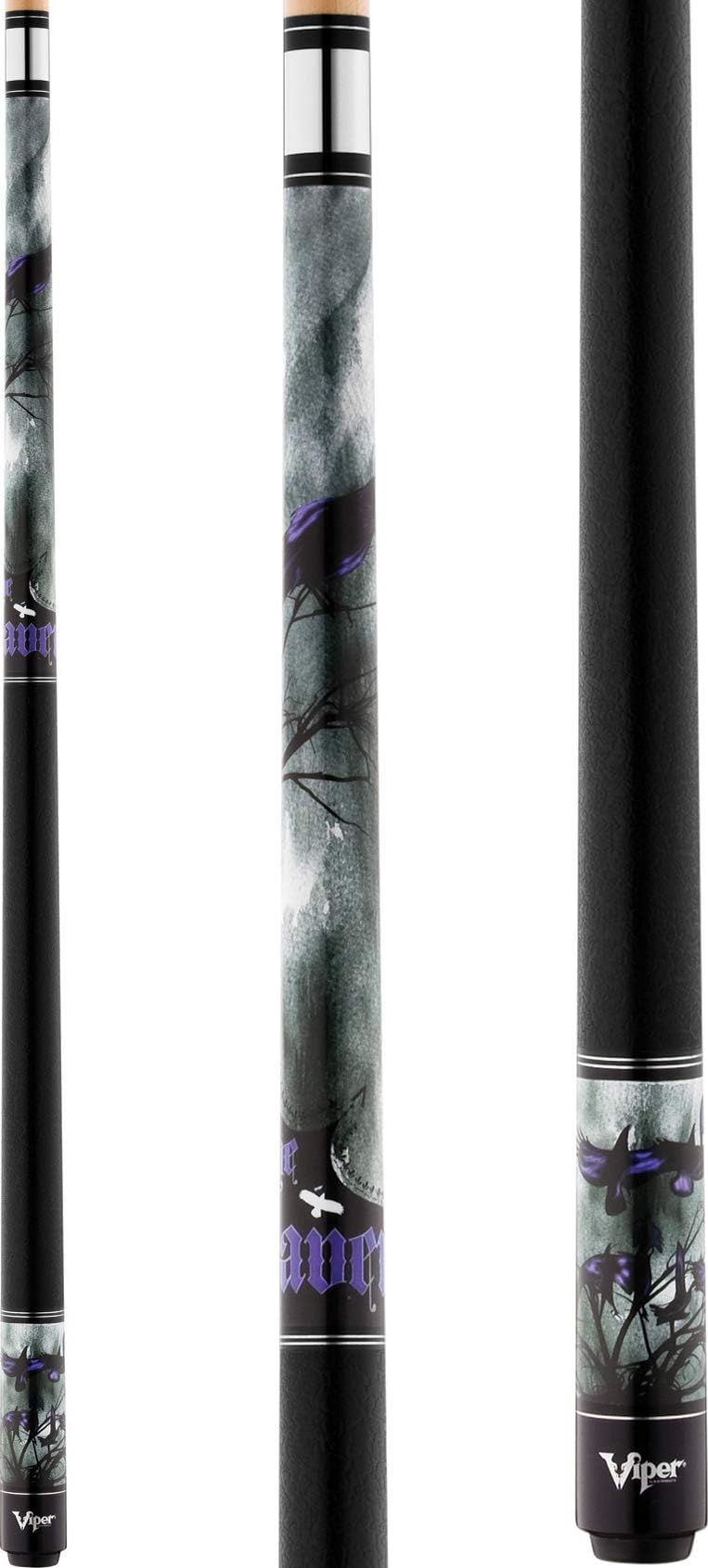 Viper Underground 58" 2-Piece Billiard/Pool Cue, The Raven