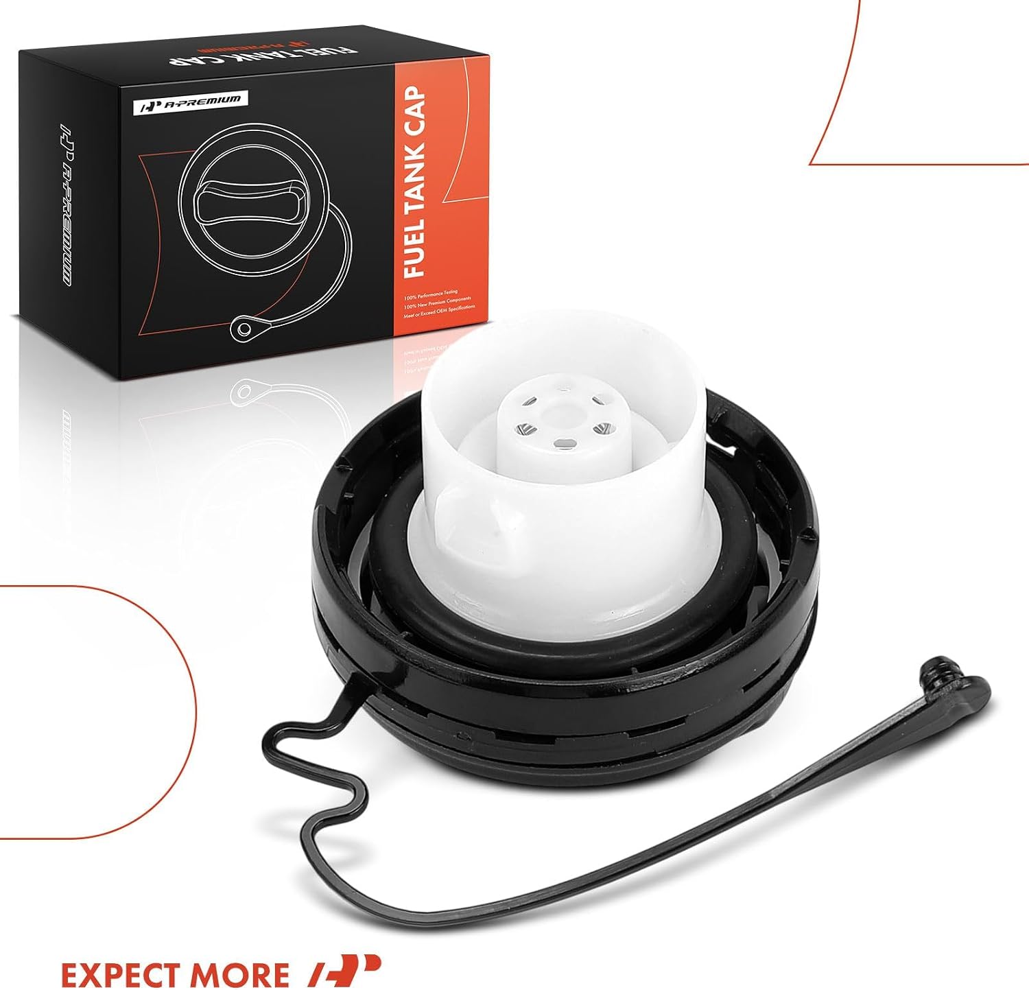 A-Premium Gas Cap Fuel Cap Compatible with Toyota Camry, Corolla, Prius, Tacoma, Highlander, Tundra, Sienna, 4Runner, Matrix, Avalon, Sequoia, Solara & Scion tC & Lexus ES300, ES330, GX470, RX330
