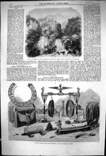 Original old antique victorian print Stampa Antica...