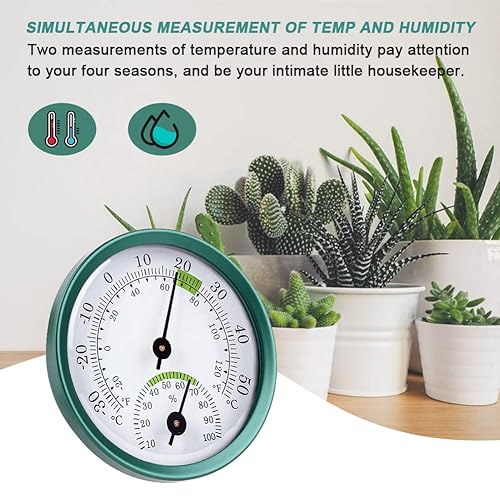 Miniatura 4 de Termómetro de acero inoxidable 2 en 1, higrómetro, medición automática, termómetro de humedad, mini termómetro de habitación para sala de estar,