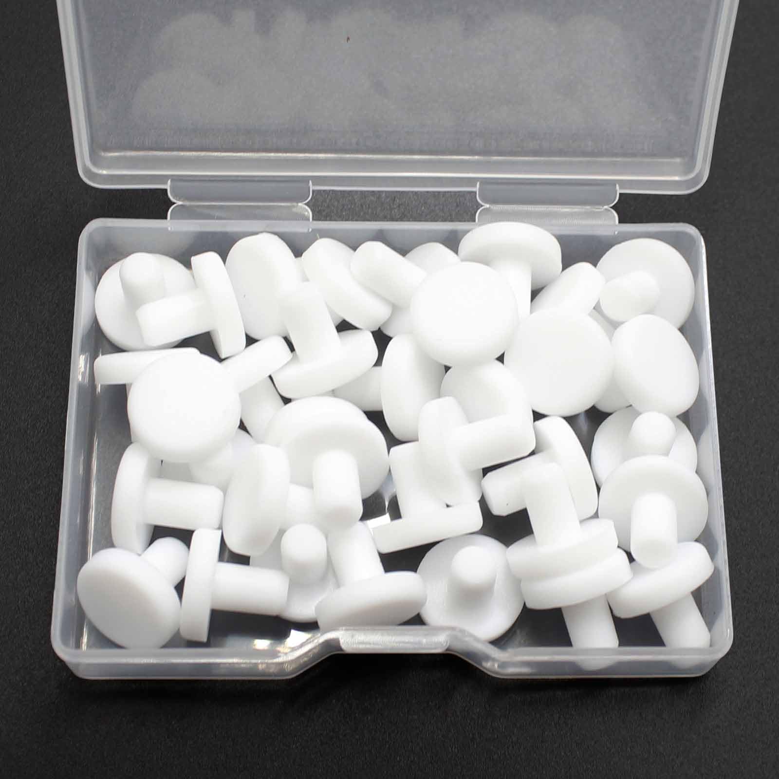 35 Pcs 5 mm/0.2 in Silicone Rubber Plug for Small Round Holes