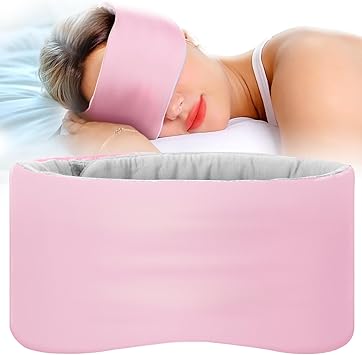 SARISUN Sleep Mask, Eye Mask for Sleeping, Upgraded Blackout Eye Cover for Women Men, Wider Adjustable Strap for Side Sleeper, Travel, Nap, Yoga, Ultra-Soft, Relief Eye, Pink