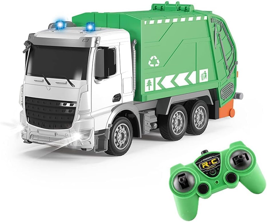 Garbage Truck Toys Remote Control Recycling Truck Toys 6 Channel Rear