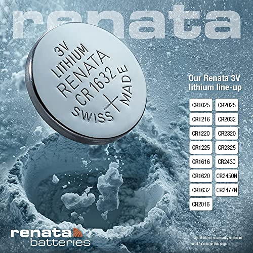 Batería Renata CR1025 3V Litio Moneda 1 unidad miniatura 4