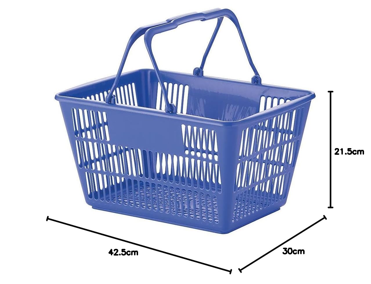 Amazon.co.jp: テイケイジイ(TKG) ショッピングバスケット ブルー U-17