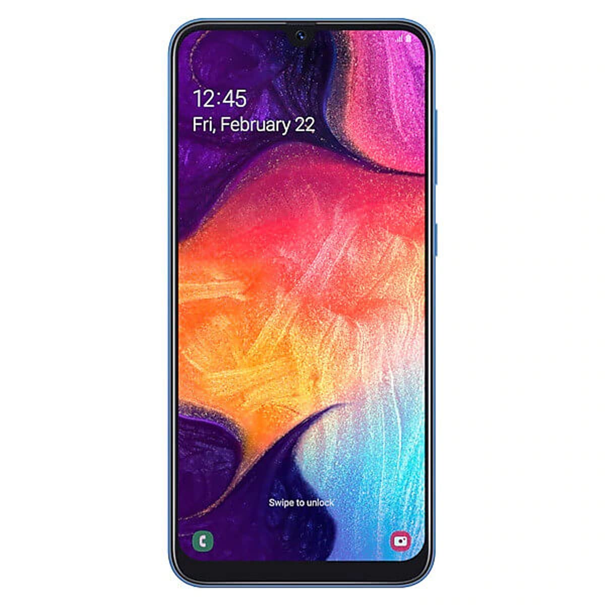 Samsung Galaxy A50 Smartphone, Display 6.4" Super AMOLED, 128 GB Espandibili, RAM 4 GB, Batteria 4000 mAh, 4G, Dual Sim, Android 9 Pie, [Versione Italiana], Blue