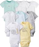 Gerber unisex-baby 8-pack Short Sleeve Onesies Bodysuits