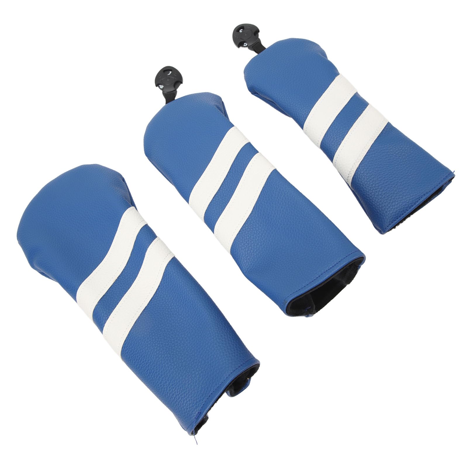 Juego de Fundas para Palos de Golf, 3 Fundas de Cuero PU para Driver, Madera híbrida
