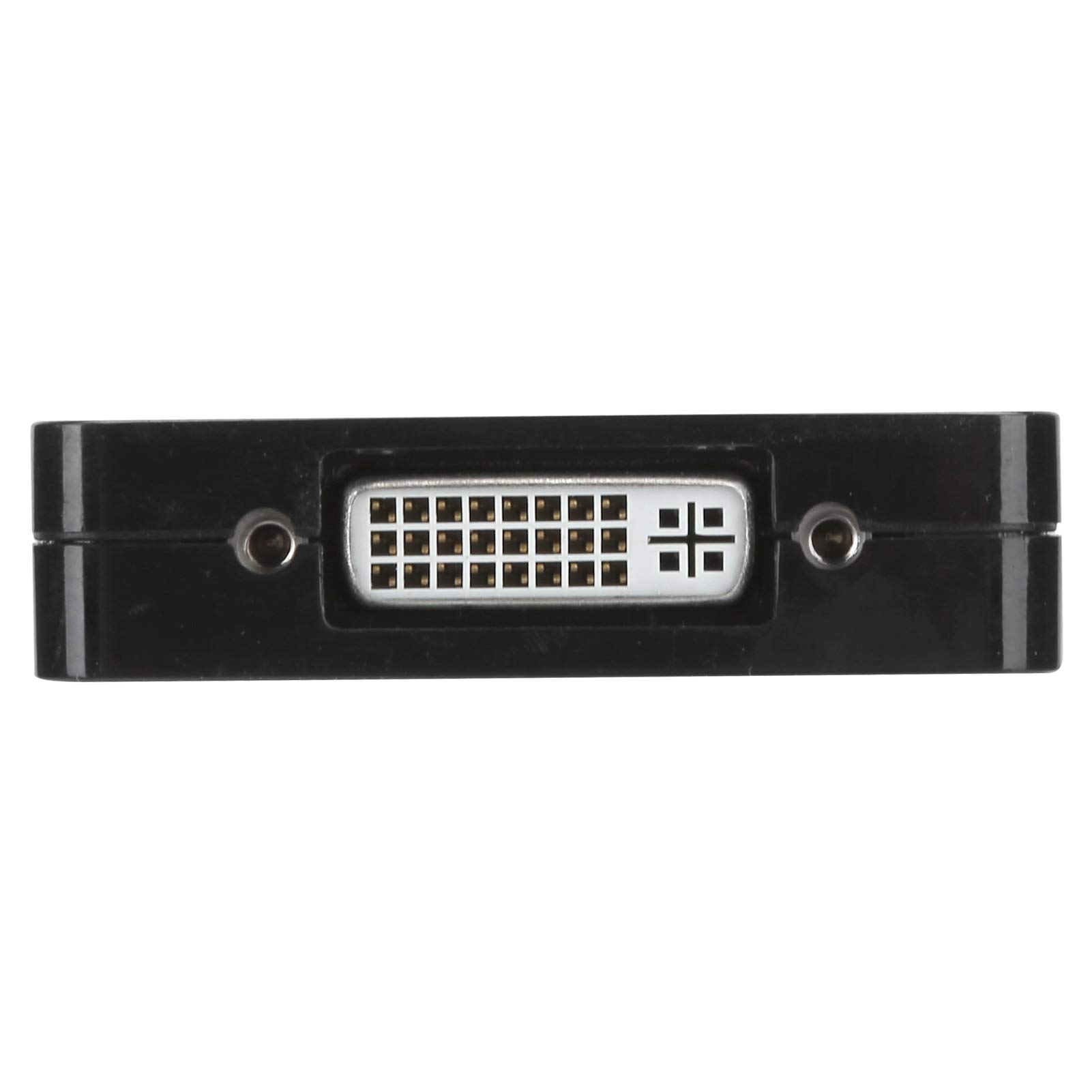 Wakects Adapter Mini na, Kabel Konwertujący Mini na DVI ABS 3 w 1, Pozłacana Wtyczka 1080P Typu Plug and Play do Monitora Komputerowego, Projektora Telewizyjnego (BLACK)