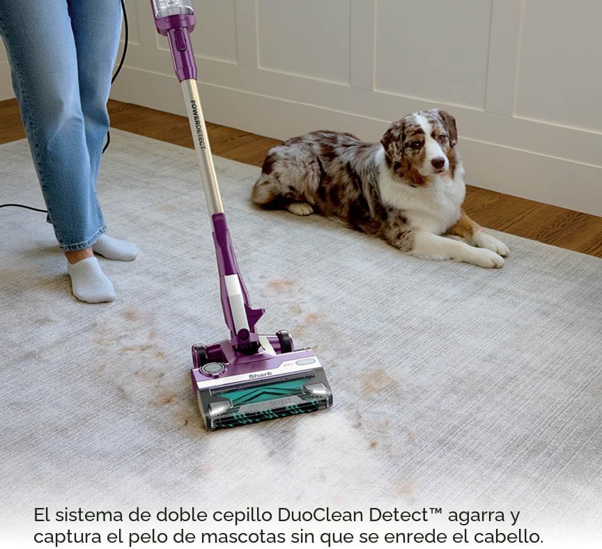 Miniatura 5 de Shark POWERDETECT HZ4001AMZ - Aspiradora ultraligera con cable con tecnología DuoClean, cepillo autolimpiante para no envolver el cabello, sello