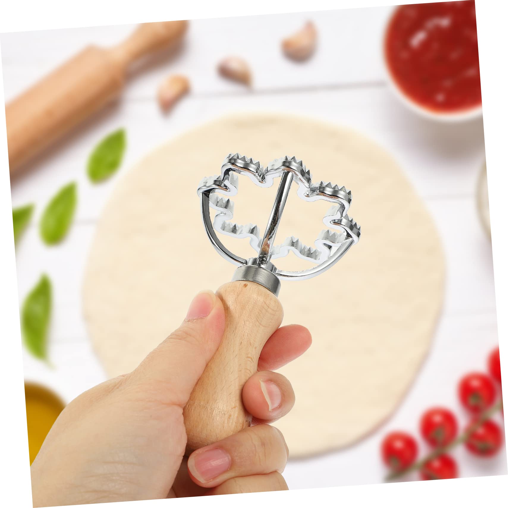 TOPBATHY 10 Stk Knödel Haut Prägeform teigschneider ausstecher für knete Kekshügel Pelmeni-Hersteller backformen formen Knödelschneider für den Haushalt Keksausstecher für den Haushalt Holz