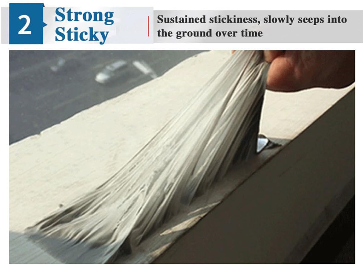 Waterproof Butyl Tape, Silver Aluminum Foil Sealing Tape, Sealant Tape for RV Repair, Window, Glass - 150mmx5m