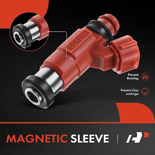 Miniatura 3 de A-Premium Inyectores de combustible compatibles con Mitsubishi Mirage 1997 1998 1999 2000 2001 2002, Lancer 2002 2003, 1.8L 2.0L, gas, juego de 4,