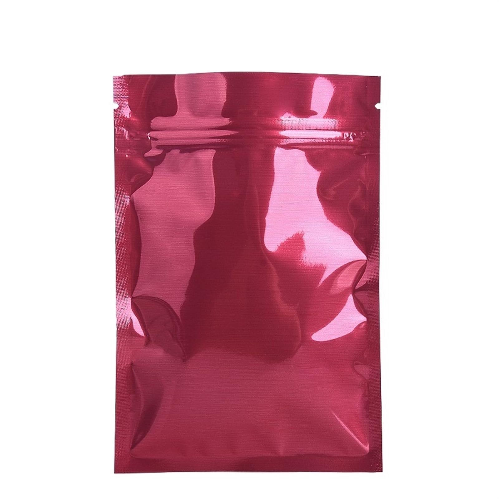 self-sealing bag, Aluminum Foil Ziplock Bags Pack Of 50 Multicolor Multiple Sizes(Red,7x10cm)