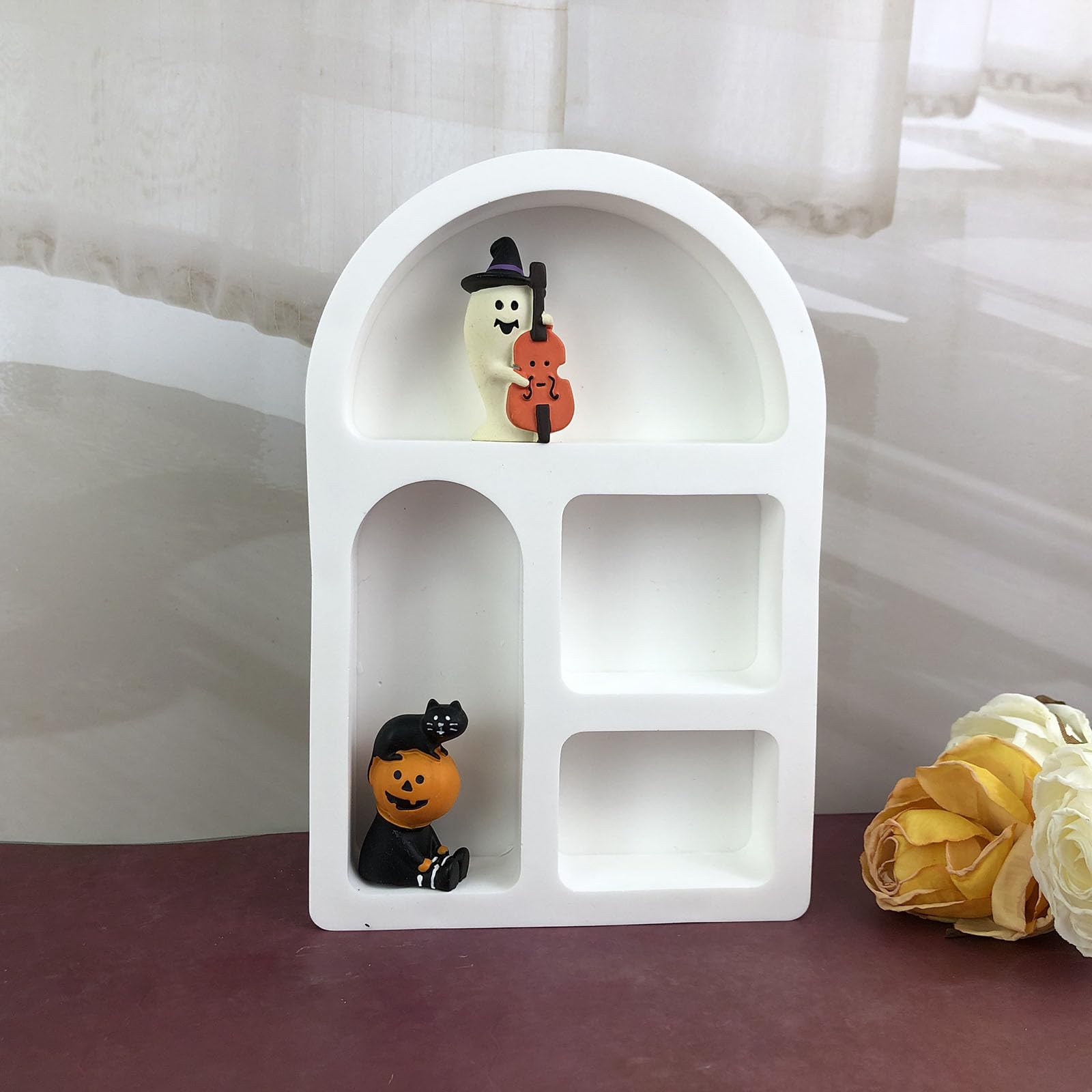 Stampo in silicone per archi, mensole e finestre, stampo fai da te per calcestruzzo, resina, ceramica, decorazioni da parete e gioielli