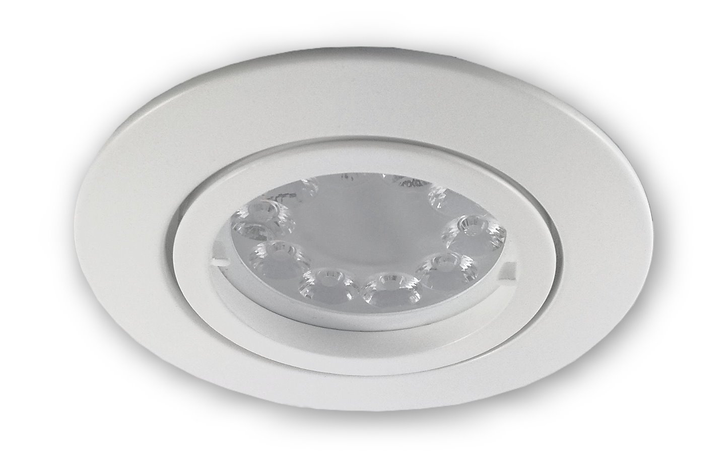 3 Stück LED Einbaustrahler Spots CCT GU10 dimmbar 68mm Lochbohrung weiss 5,5W 230V 2.4G LED unterstützt ZigBee und ist kompatibel mit Amazon Alexa und Philips Hue