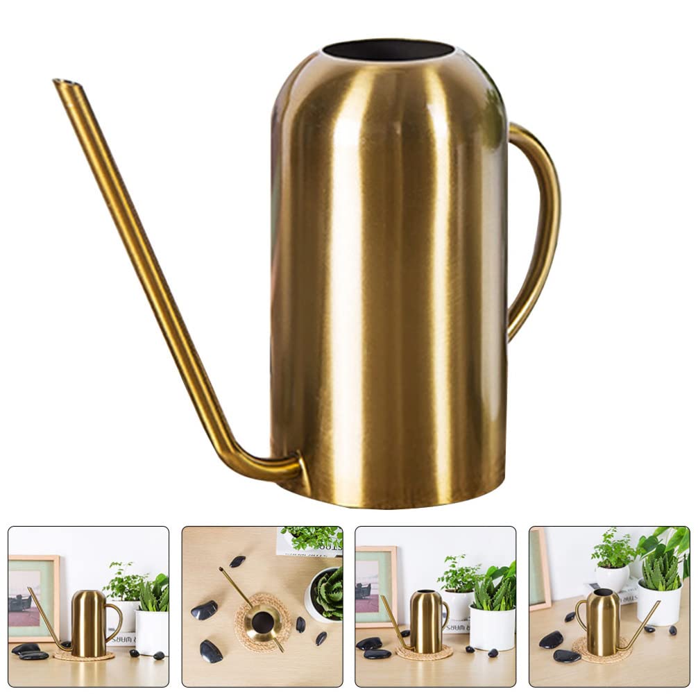 1stk Gießkanne Aus Edelstahl Garten Gießkanne Pflanzgefäße Für Zimmerpflanzen Klein Ausguss Saftiger Gießtopf Sprühflasche Kind Rostfreier Stahl Pflanzer Draussen