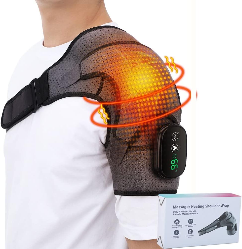 beezo Massager Heated Shoulder Wrap, Shoulder Heating Pad