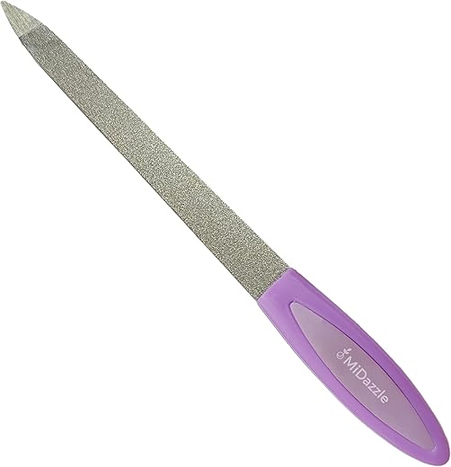 Midazzle Professional Dual-Sided Nail Filer with Grip Handle – Ergonomic Design for Precise Nail Care
