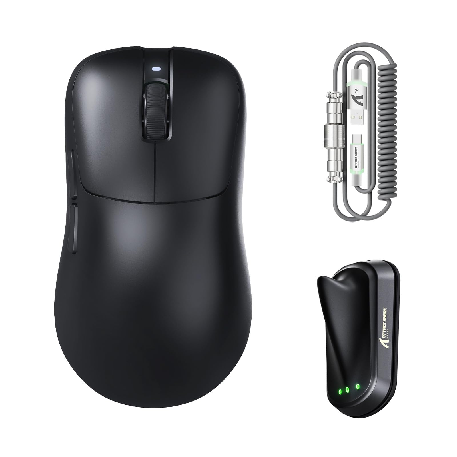 ATTACK SHARK V2 AIR PAW3955MAX Wireless Gaming Mouse with C06 Cable
