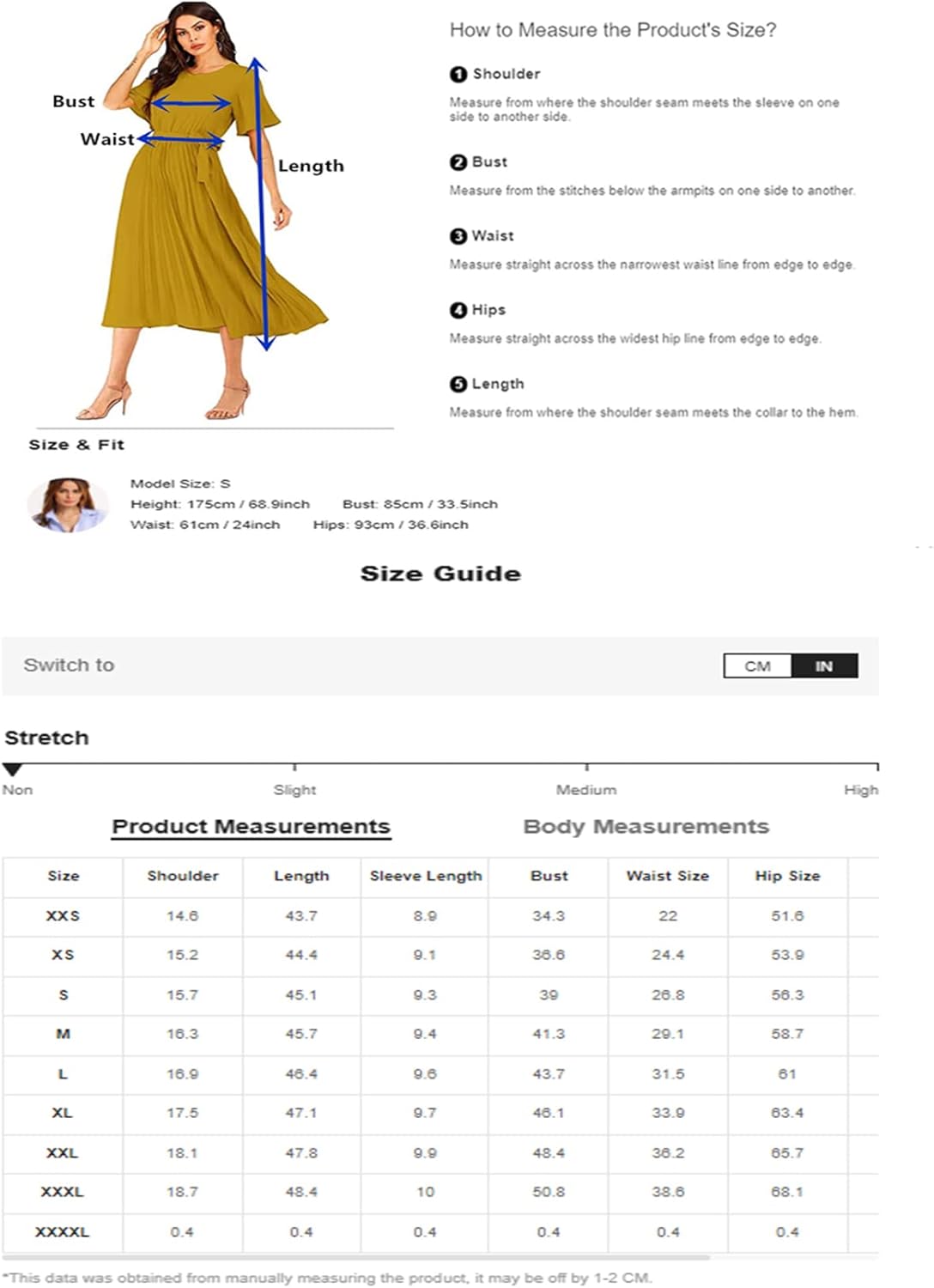 Milumia Women's Elegant Belted Pleated Flounce Sleeve Long Dress - Image 6